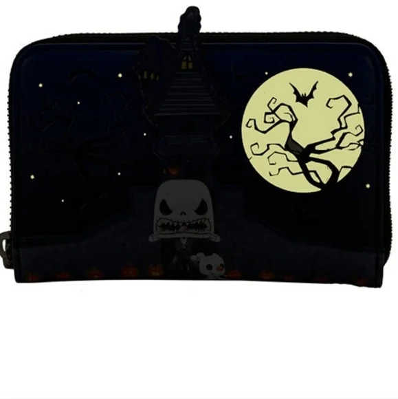 Loungefly Disney Nightmare Before Christmas Jack Skellington House Zip Wallet - Picture 7 of 8